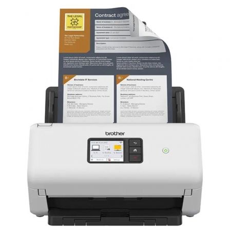Brother ADS-4500W Escáner Documental con ADF, 70 ipm, WiFi y LAN